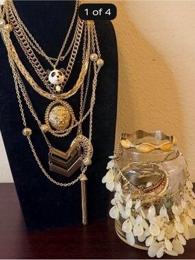 Mystery Jewelry Jar - All Gold Tone/Summer Nights Dream